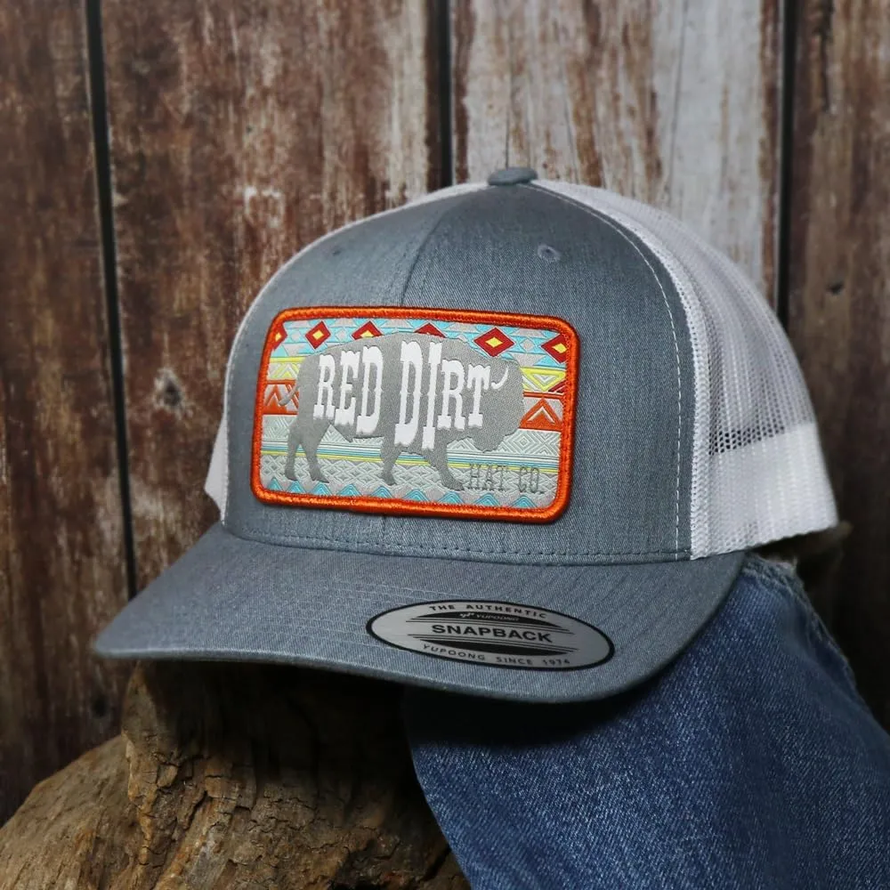 Red Dirt Hat Company Buffalo Patch Adjustable Snapback Hat