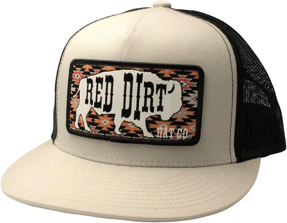 Red Dirt Hat Company Buffalo Patch Adjustable Snapback Hat