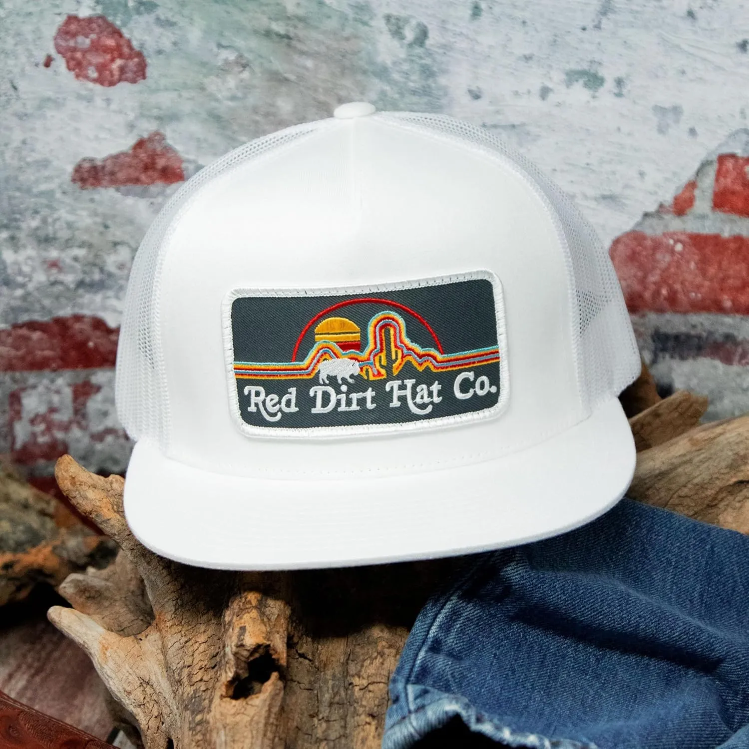 Red Dirt Hat Company Neon Buffalo Adjustable Snapback Hat