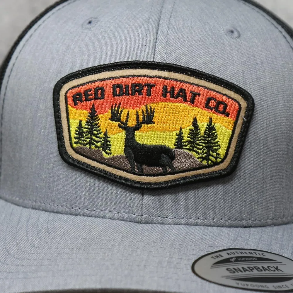 Red Dirt Hat Company Sunset Deer Adjustable Snapback Hat