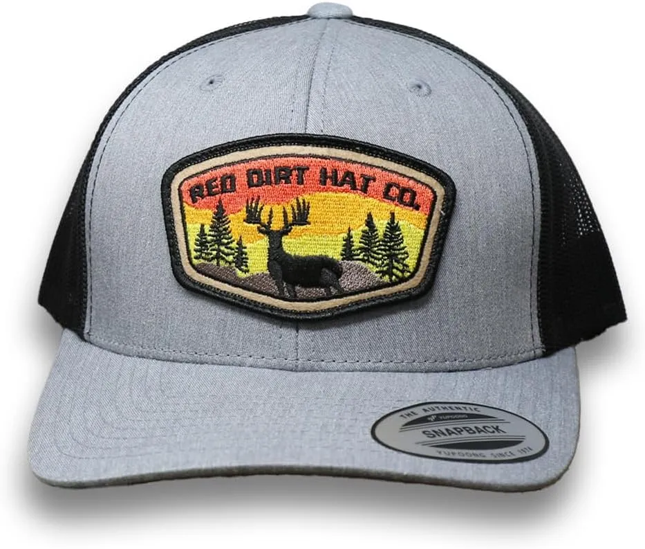 Red Dirt Hat Company Sunset Deer Adjustable Snapback Hat