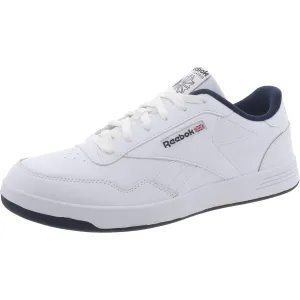 Reebok Mens Faux Leather Trainer Running & Training Shoes 15.5 X-Wide Women/14 X-Wide Men White/Vector Navy