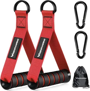 RENRANRING Gym Exercise Handles, Replacement Handle Attachments for Cable Machine Pulleys, Resistance Band and Strength Trainer, Pull Down Workout Accessories, Home Gym Add On Equipment