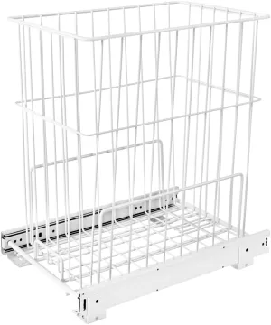 Rev-A-Shelf Steel Wire Pullout Hamper for Vanity/Closet Applications