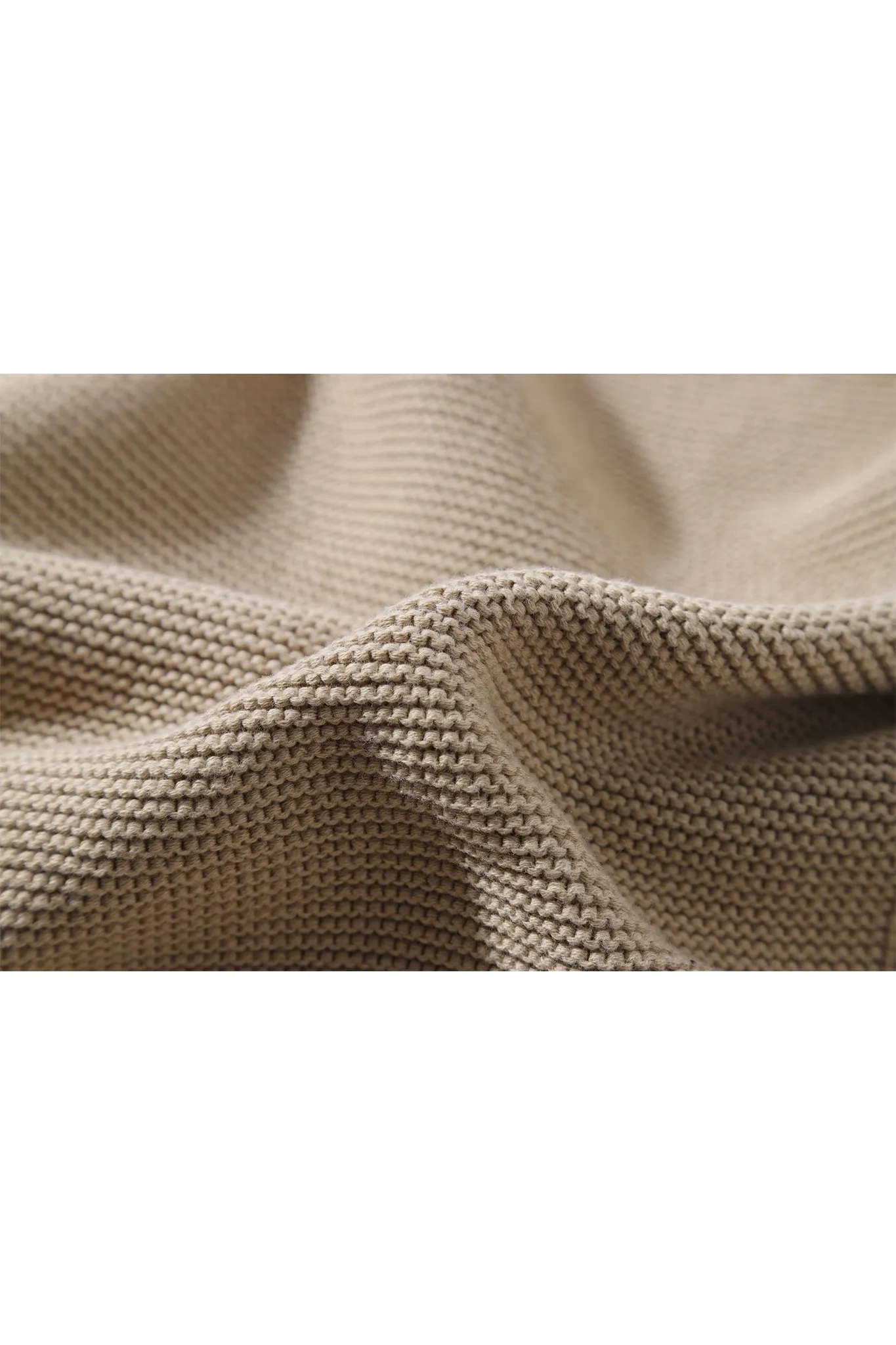 RIPPED SWEATER CAMEL