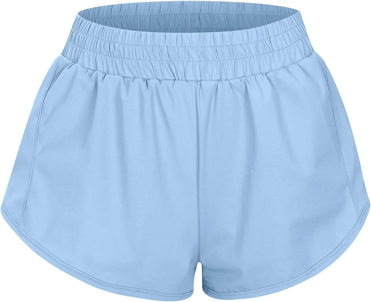 Running Shorts for Women with Pockets High Waisted Tummy Control Athletic Shorts Spandex Compression Short Pants