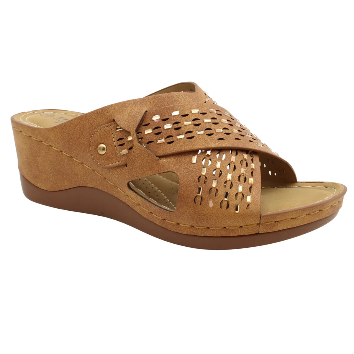S5035 Wedge Slide Sandal