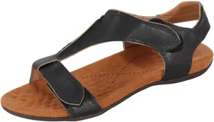 Sandals Women Dressy Summer Flat Open Toe Hook and Loop Slides Solid Lightweight Comfy Outdoor Ladies Casual Shoes Slippers Sandalias De Mujer