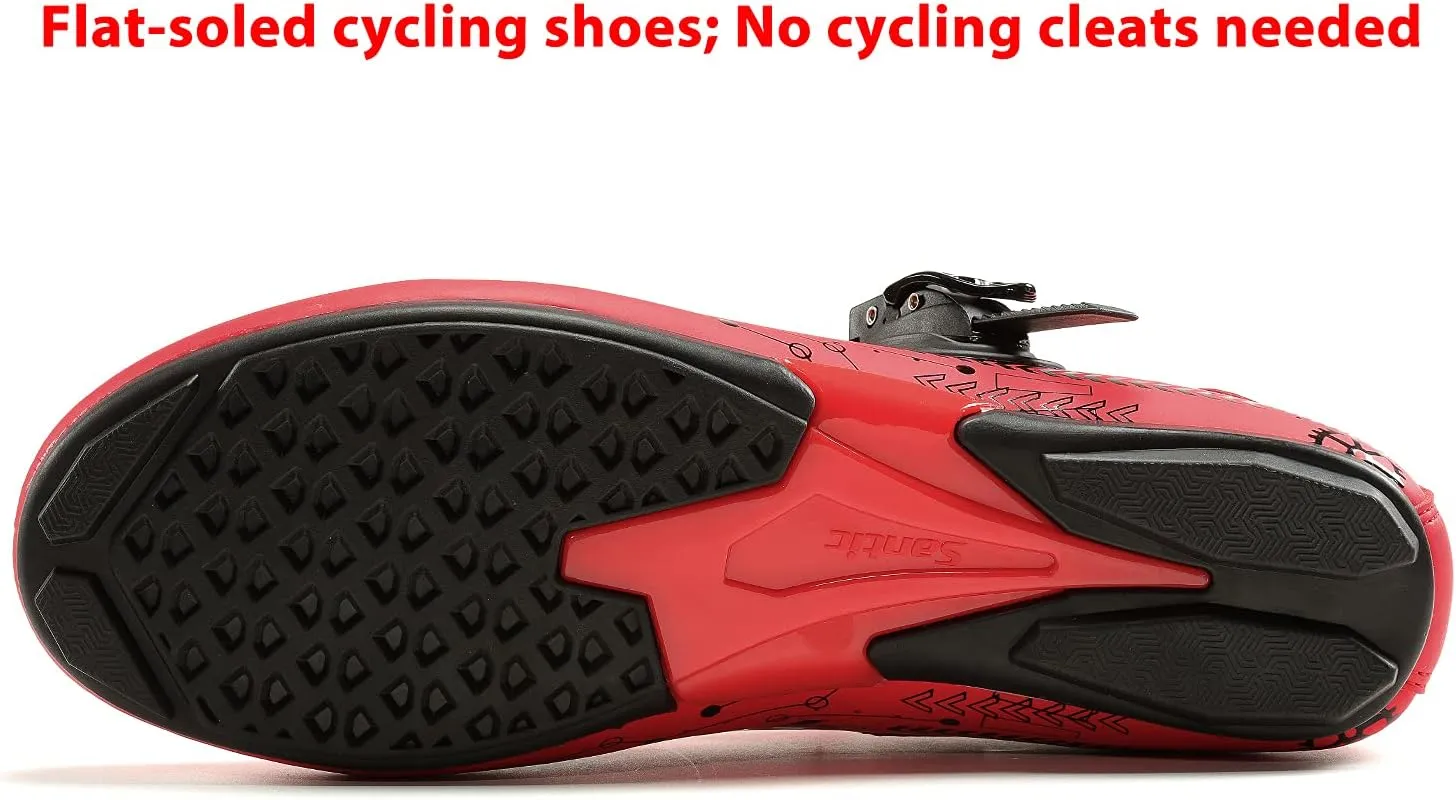 Santic Men's Spin Unlocked Bike Bicycle Road Biking Lock Shoes MTB Cycling Accessories Self-Locking Shoes