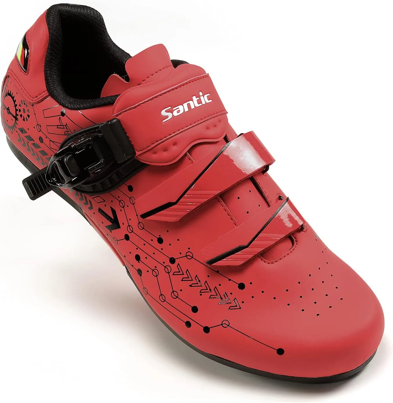 Santic Men's Spin Unlocked Bike Bicycle Road Biking Lock Shoes MTB Cycling Accessories Self-Locking Shoes