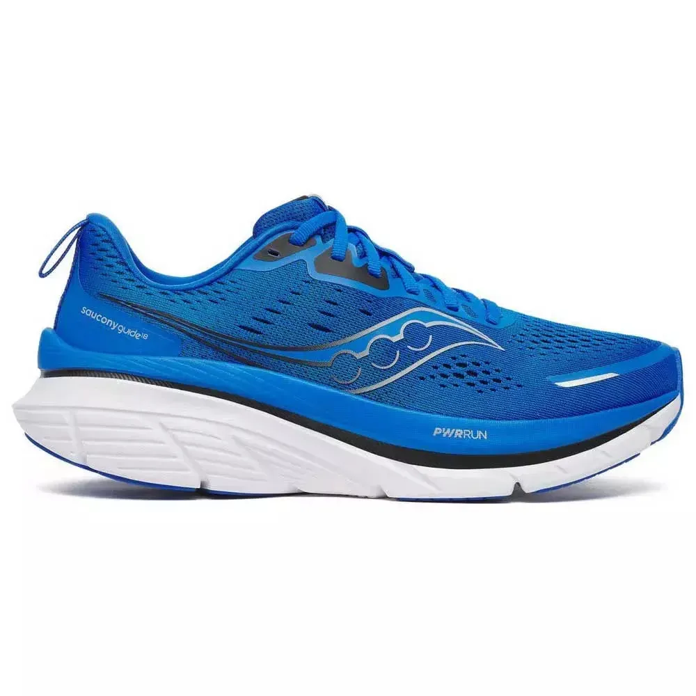 Saucony Guide 18 Mens Running Shoe (Skydiver/Black)