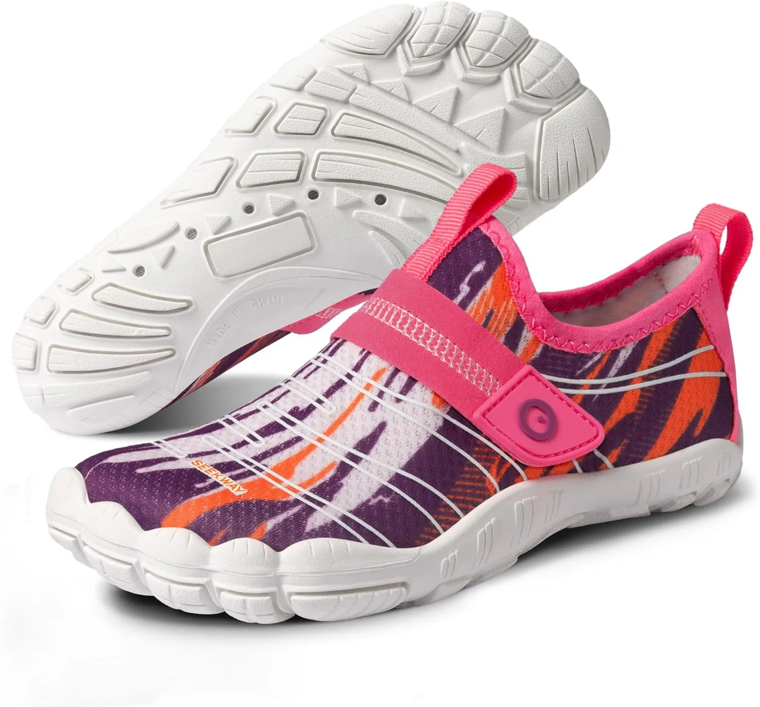 SEEKWAY Barefoot Water Shoes for Kids - Wide Toe Box and Quick-Dry Sand Shoes Toddler for Hiking Swim Beach Pool Kayak Sport Accessories, Camping Essentials Must-Haves for Boys Girls Sizes