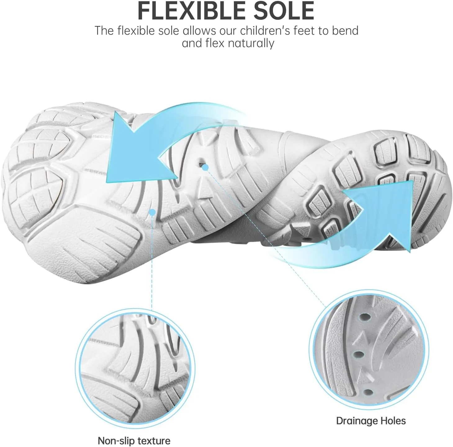 SEEKWAY Barefoot Water Shoes for Kids - Wide Toe Box and Quick-Dry Sand Shoes Toddler for Hiking Swim Beach Pool Kayak Sport Accessories, Camping Essentials Must-Haves for Boys Girls Sizes