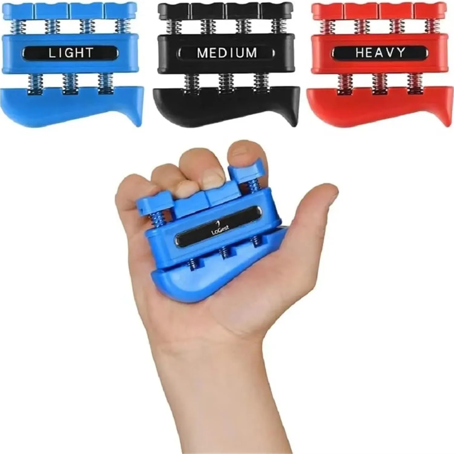 Segmental Hand Grip and Two Hand Finger Trainer for Rehabilitation and Strengthening Hand Grip Strengthener(Red-11LB)