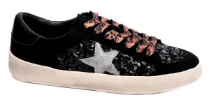 sequin Ergonomic Supportive policies Black sneaker