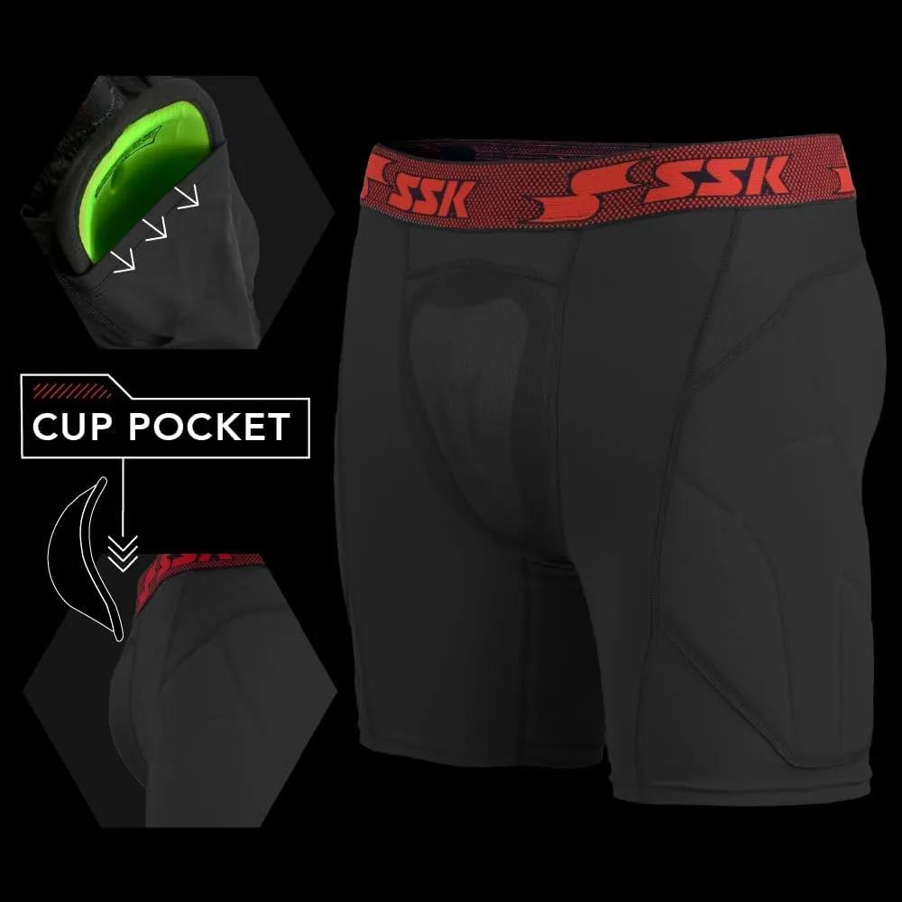 Showcase Collection Padded Adult Baseball Sliding Shorts - Men's Padded Sliders - 3 Colors