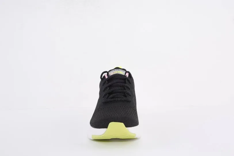 SKECHERS - 149722 ARCH FIT-INFINITY COOL LACED TRAINER - BLACK/PINK/YELLOW