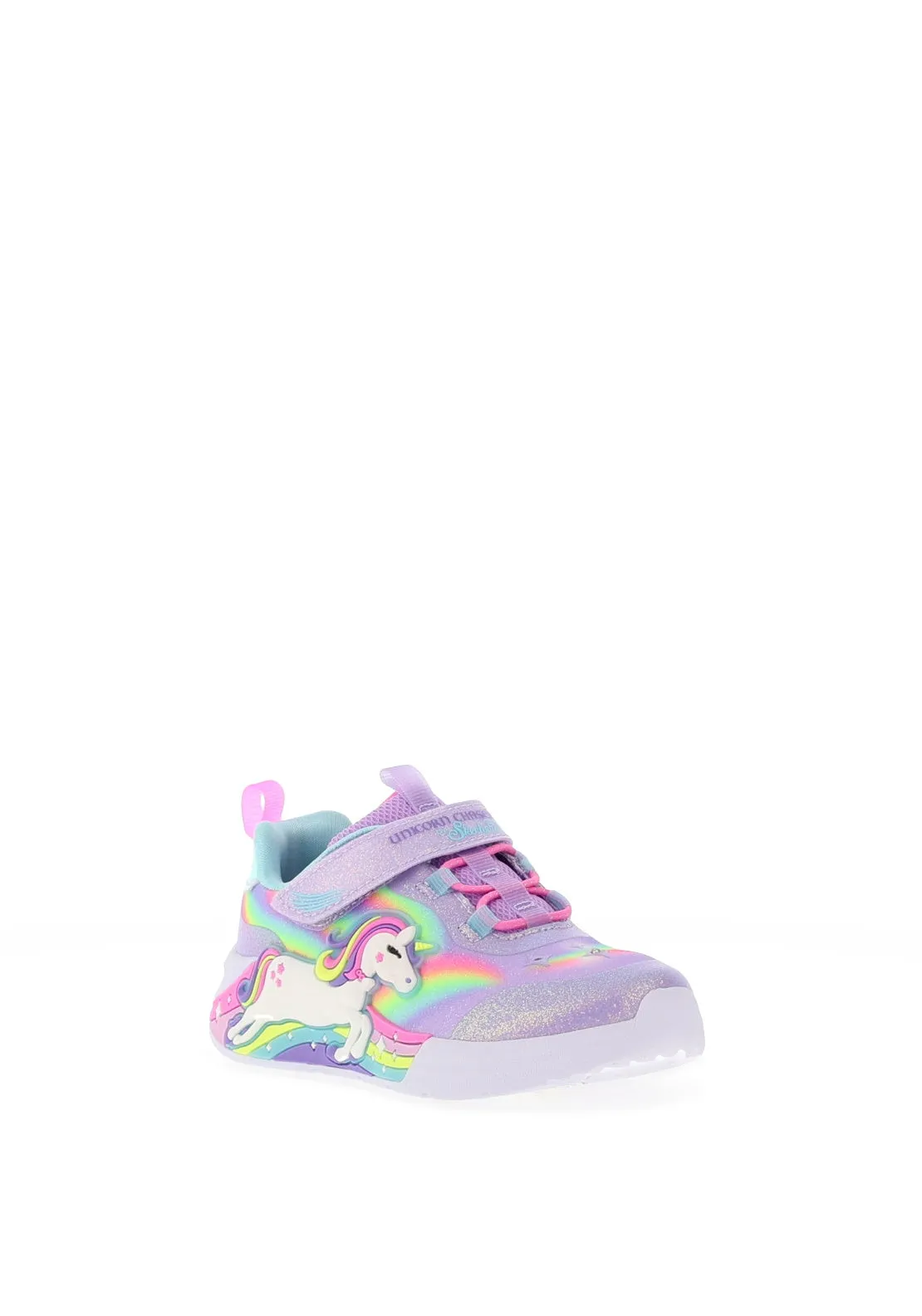 Skechers Toddler Magical Collection S Lights Trainer, Lilac