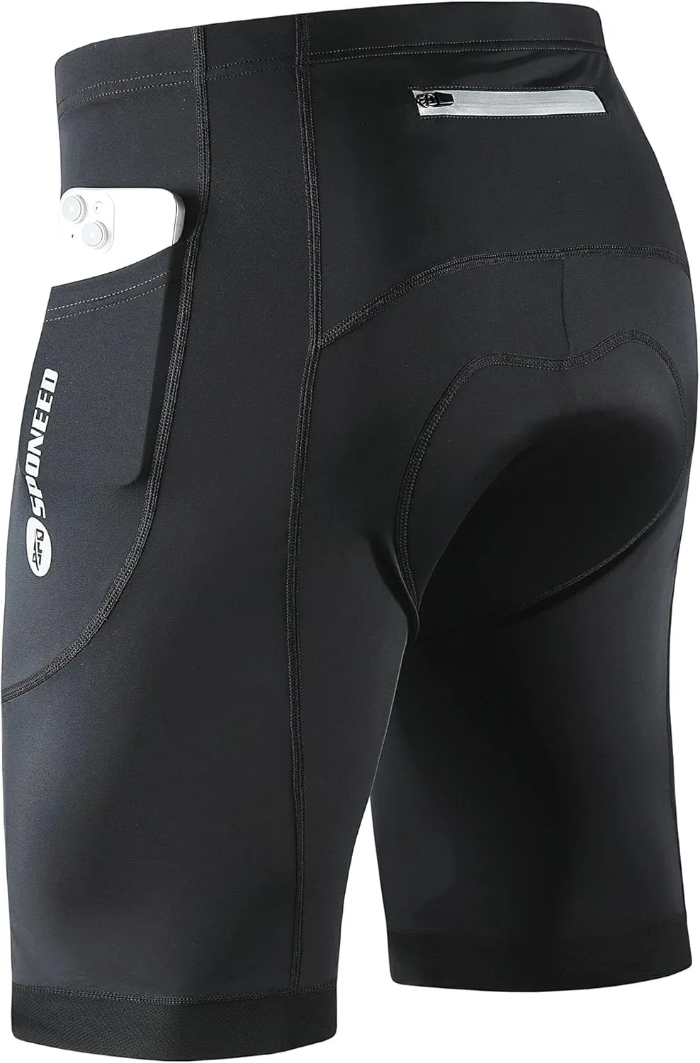 sponeed Men's Cycling Shorts Padded Bicycle Riding Pants Bike Biking Clothes Cycle Wear Tights