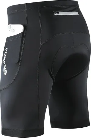 sponeed Men's Cycling Shorts Padded Bicycle Riding Pants Bike Biking Clothes Cycle Wear Tights