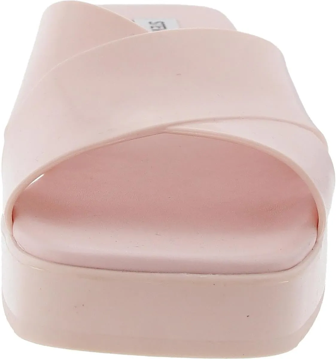 Steve Madden Womens Harley Padded Insole Patent Slide Sandals