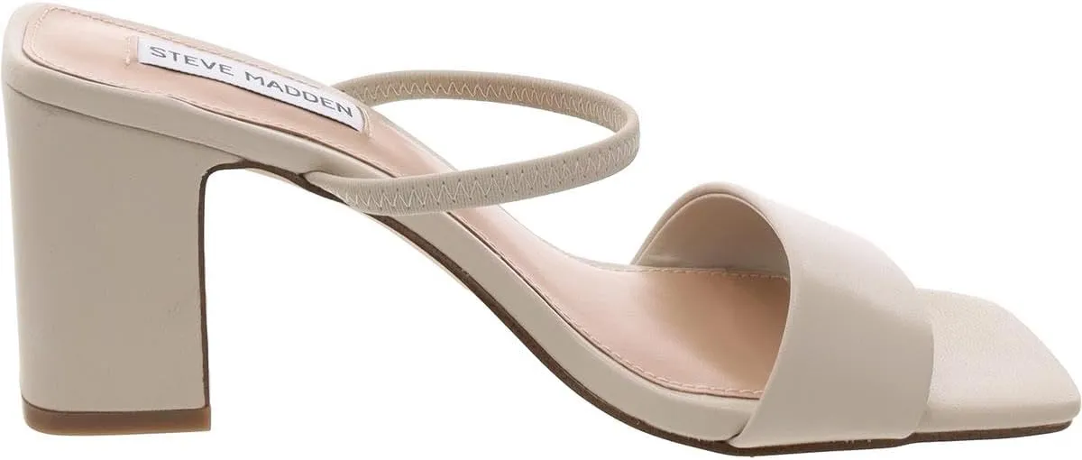 Steve Madden Womens Jaden Padded Insole Leather Slide