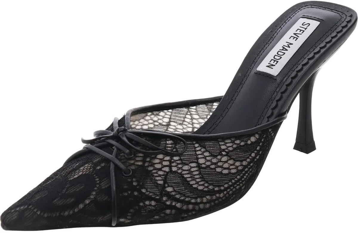 Steve Madden Womens Temptress Padded Insole Mesh Slide