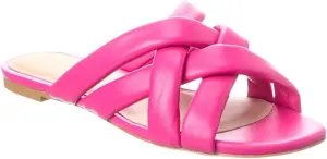 Stuart Weitzman Crossover Leather Slide