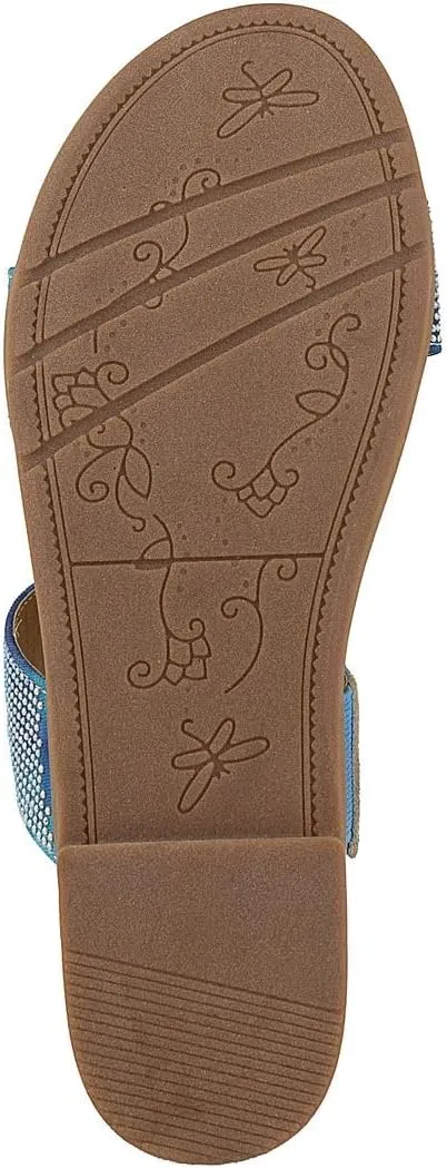 Sugar Women's Slide Sandals – Stylish Slip-On Flats for Casual, Dressy, Beach, or Pool Wear