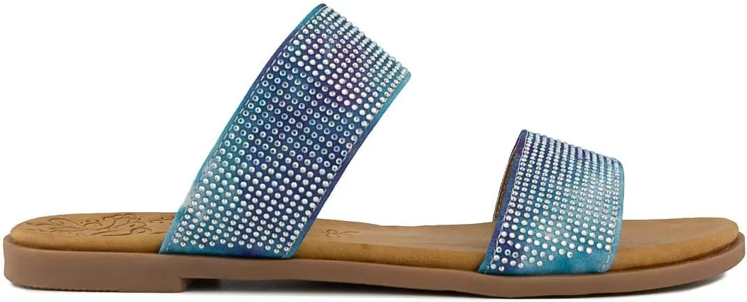 Sugar Women's Slide Sandals – Stylish Slip-On Flats for Casual, Dressy, Beach, or Pool Wear