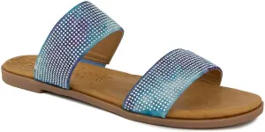 Sugar Women's Slide Sandals – Stylish Slip-On Flats for Casual, Dressy, Beach, or Pool Wear