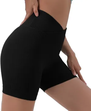 Summer Shorts for Women Trendy No Front Seam Yoga Workout Biker Shorts Leggings Summer Running Active Short Pants