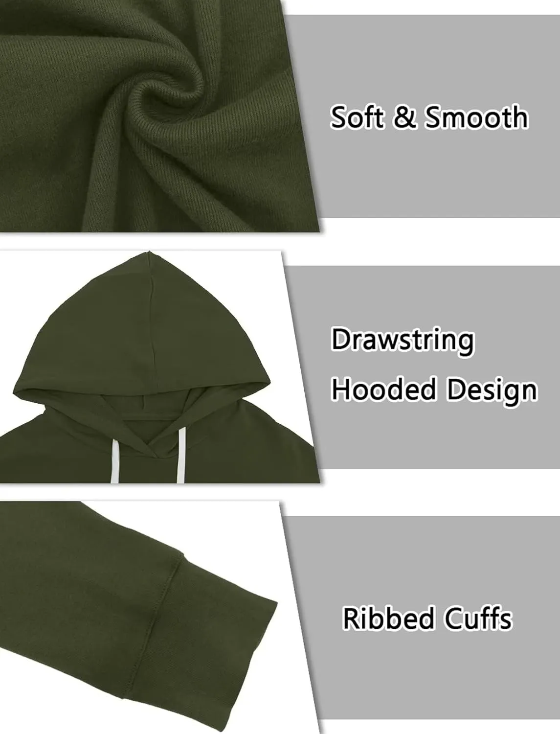 Syellowafter Women Casual Hoodie Long Sleeves Fashion Pullover Loose Fit Tunic Winter Tops Comfy Shirts