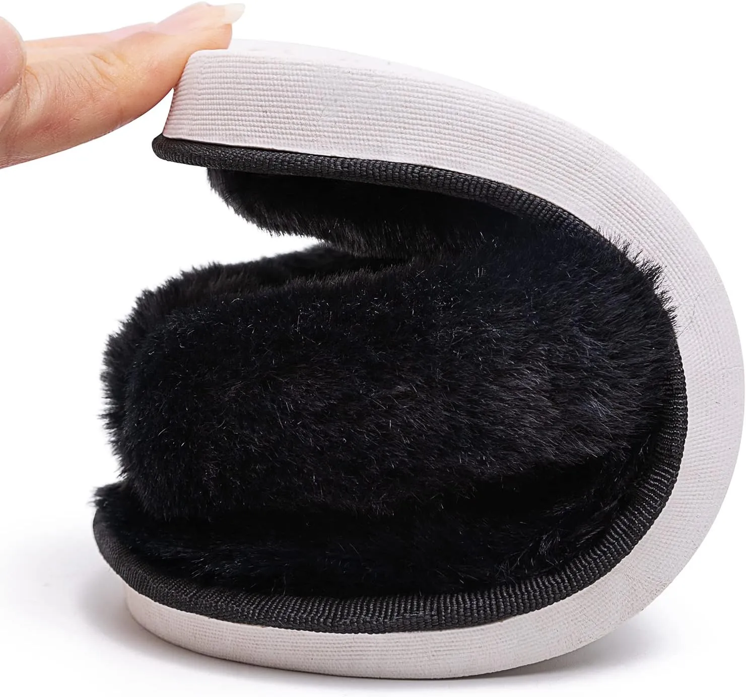 techcity Boys Girls Fuzzy Flip Flop Slippers Kids Cute Soft Comfy Open Toe Fluffy Slip On Thong Flat Sandals House Home Fur Slides Indoor Outdoor