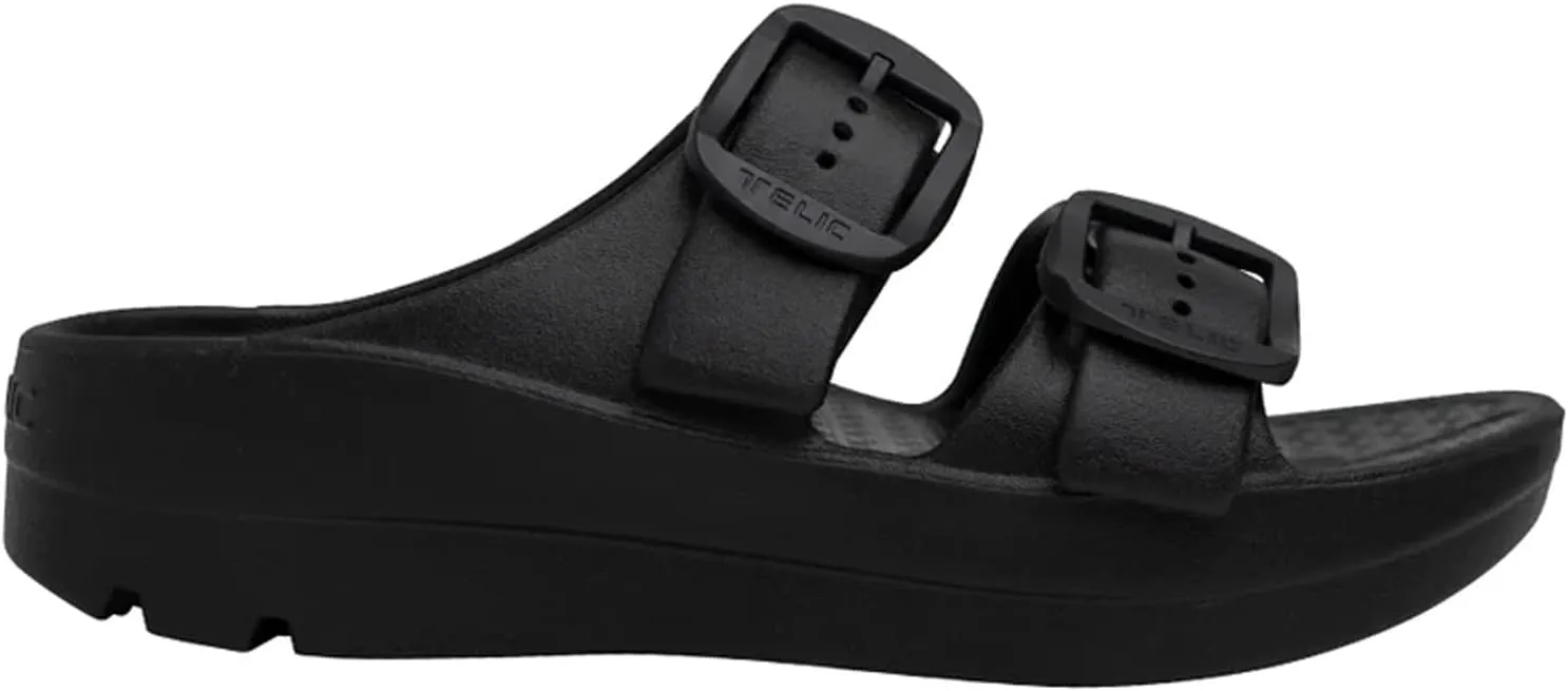 TELIC Women's Boise Bliss Slide Sandals - Lightweight, Waterproof, Impact-Reducing - Great for Pool, Beach & Everyday Wear