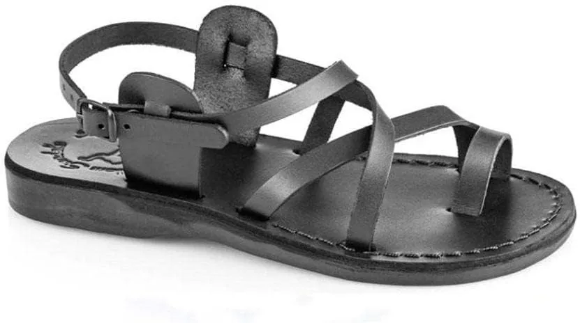 The Good Shepherd Buckle - Leather Toe Loop Sandal - Women Sandals