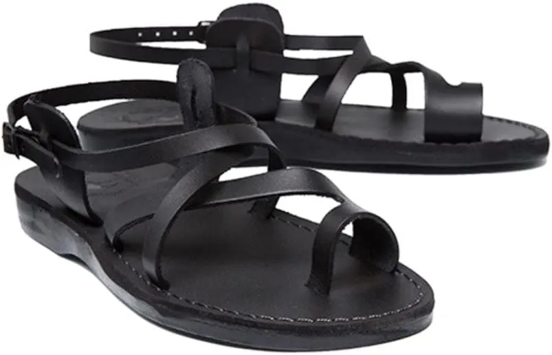 The Good Shepherd Buckle - Leather Toe Loop Sandal - Women Sandals