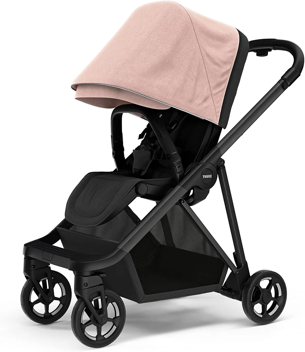 Thule Shine baby stroller, Full-size stroller features, Compact and lightweight design, Reversible seat, Spacious storage basket, Adjustable leg rest, Easy one-hand fold