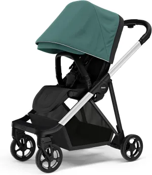 Thule Shine baby stroller, Full-size stroller features, Compact and lightweight design, Reversible seat, Spacious storage basket, Adjustable leg rest, Easy one-hand fold