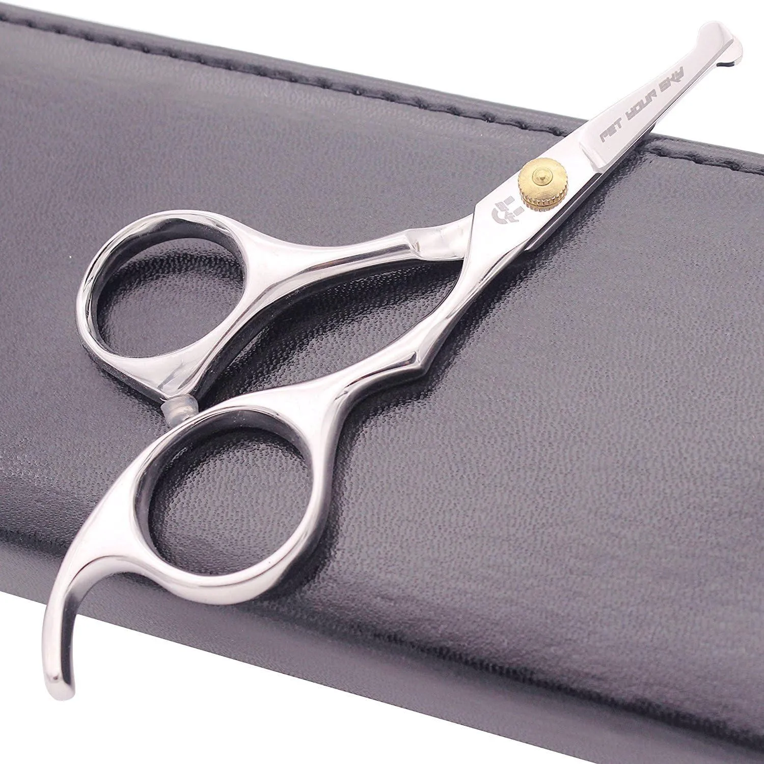 U-Sky Professional Small Round Blunt Tip Dog Grooming Scissors for Paws, Face, Foot Pad, Nose, Ear