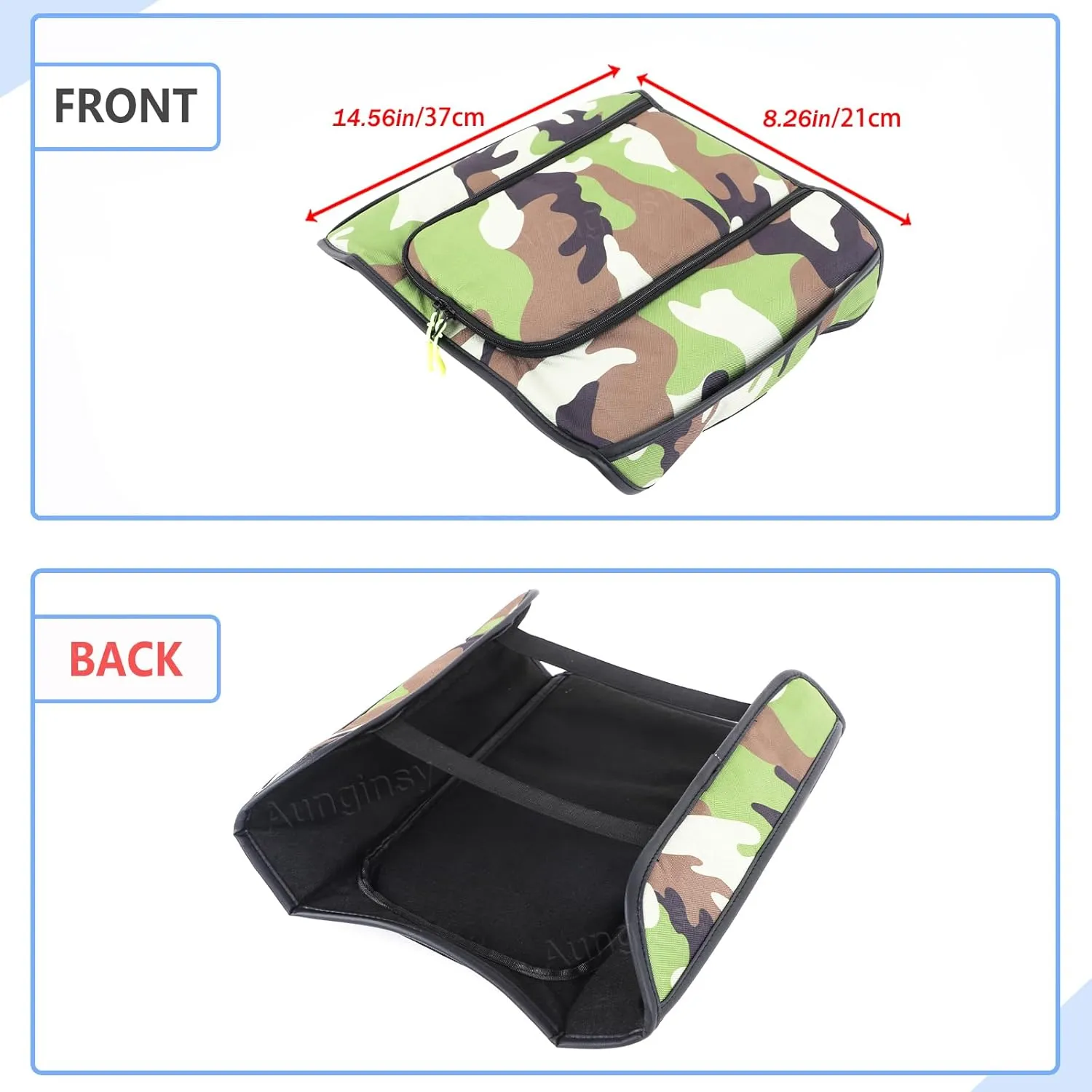 Upgrade Center Console Armrest Cover Compatible with Toyota Tundra 2022  Sequoia 2023  Leather Middle Console Cushion Lid Pad Anti-Scratch Armrest Seat Box Cover With Pocket Storage Bag Accessories