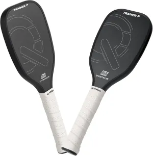 USAPA Approved Pickleball Trainer - Carbon Fiber Paddle, Extra Long Handle, 16mm Core Sweet Spot