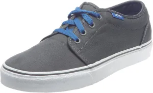 Vans Unisex Adult 106 Vulcanized Suede Canvas Gunmetal/Snorkel Blue Trainer