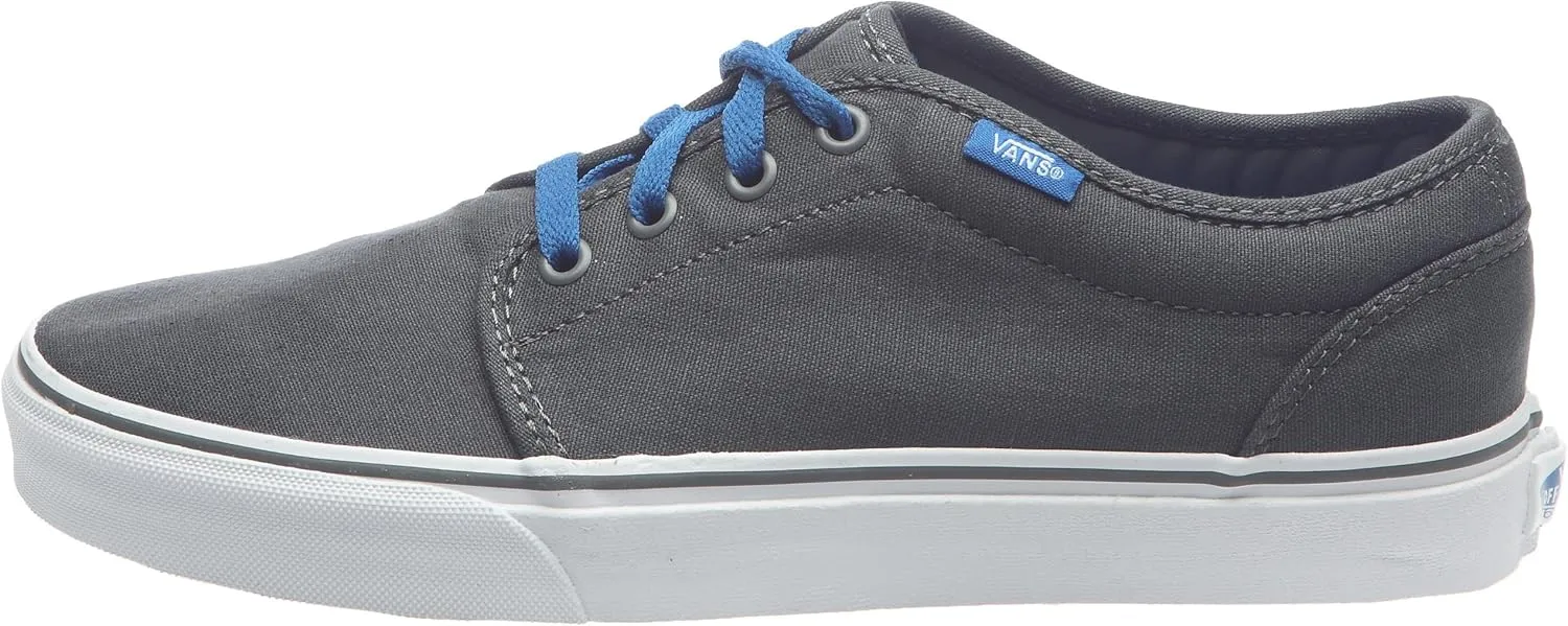 Vans Unisex Adult 106 Vulcanized Suede Canvas Gunmetal/Snorkel Blue Trainer