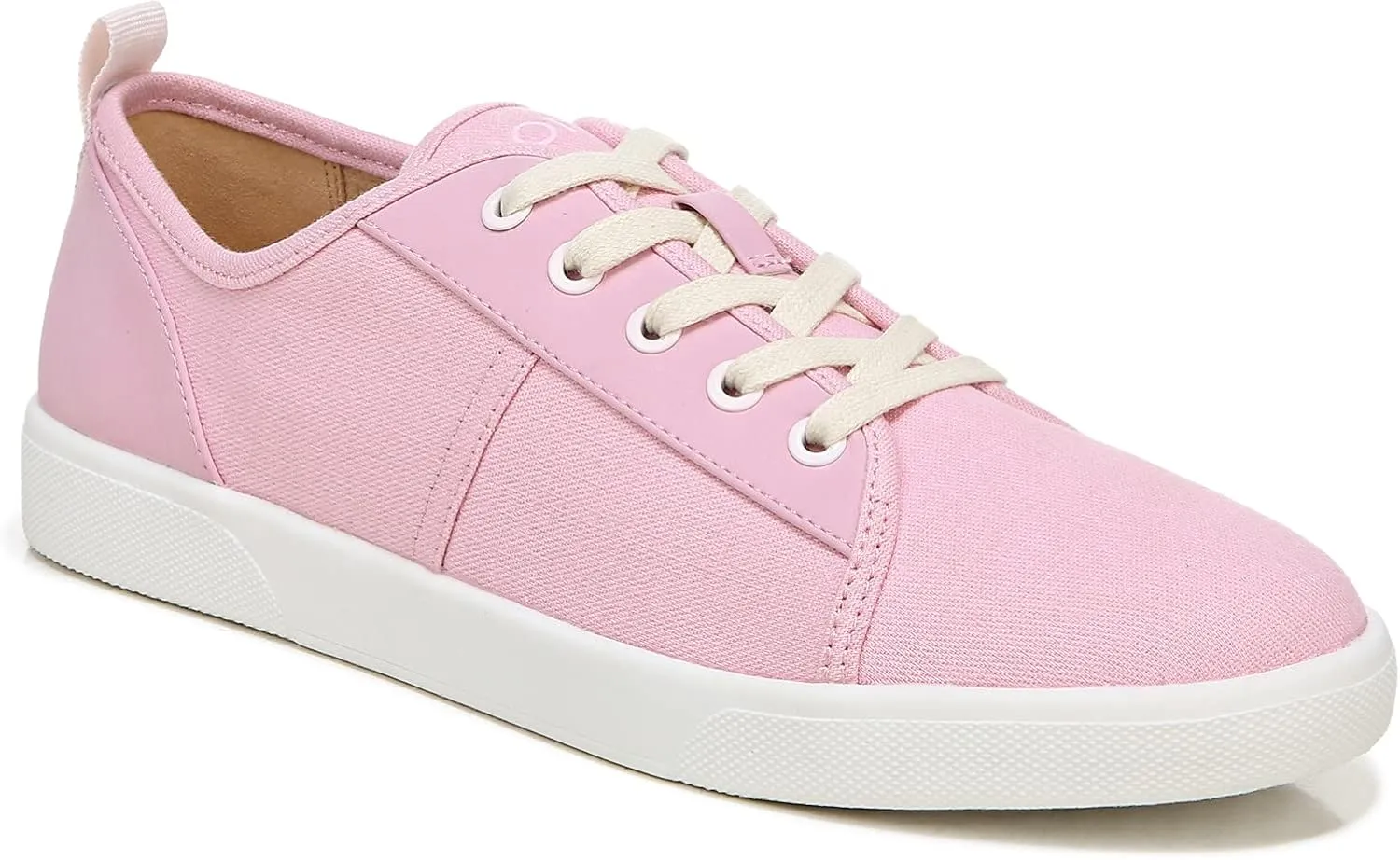 Vionic Women's Sunny Pisces Canvas Fashion Sneaker- Supportive Casual Shoes- Three-Zone Comfort with Orthotic Insole Arch Support, Cameo Pink 7.5 Medium