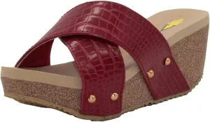 VOLATILE Women's Riverside Crisscross Wedge Slide Sandal