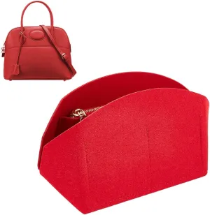 WADORN Felt Handbag Organizer Insert, Shell Shaper Women Tote Bag Purse Insert Liner Bag Multiple Compartments Bag Interior Portable Felt Liner Tidy Organizer for LV Alma BB, 8.1x5.3x4.3 Inches