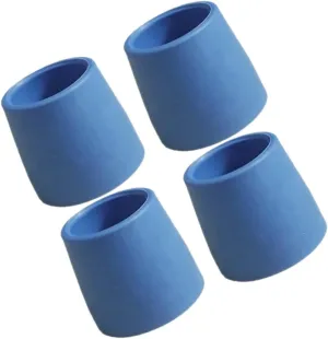 Walking Stick Foot Pad 4pcs Trekking Pole Anti-Skid Tips Crutch Pole Tips Replacement Easy Install