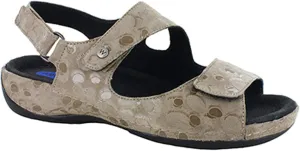 Wolky Women's Liana Sandal (36 M EU, Beige Circles)
