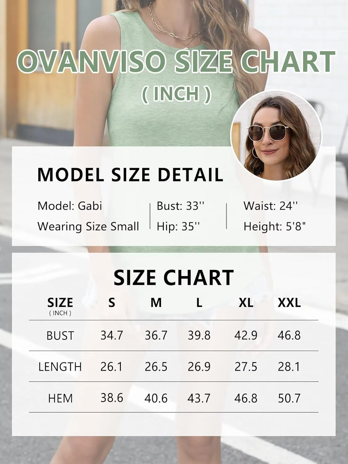 Women Crewneck Curved Hem Tank Tops Summer Casual Sleeveless Loose Fit Tunic Tops 2024